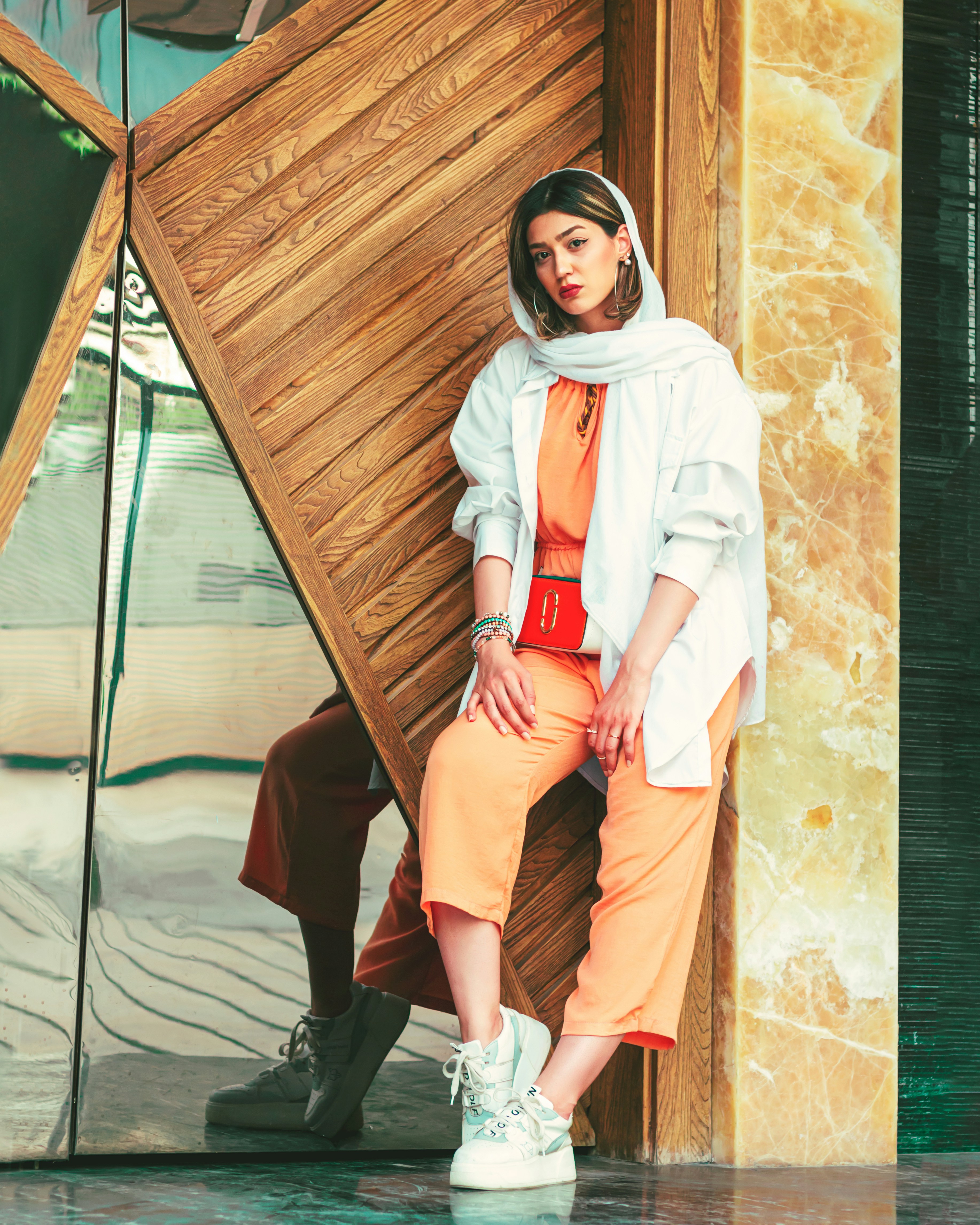 Women Orange Jumpsuit
